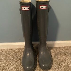 Gray Hunter Boots